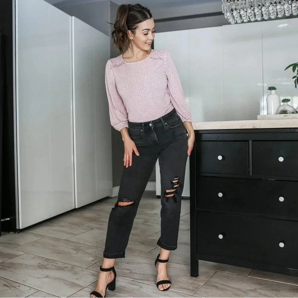 Adrianna papell heart print top - Picture 5 of 7